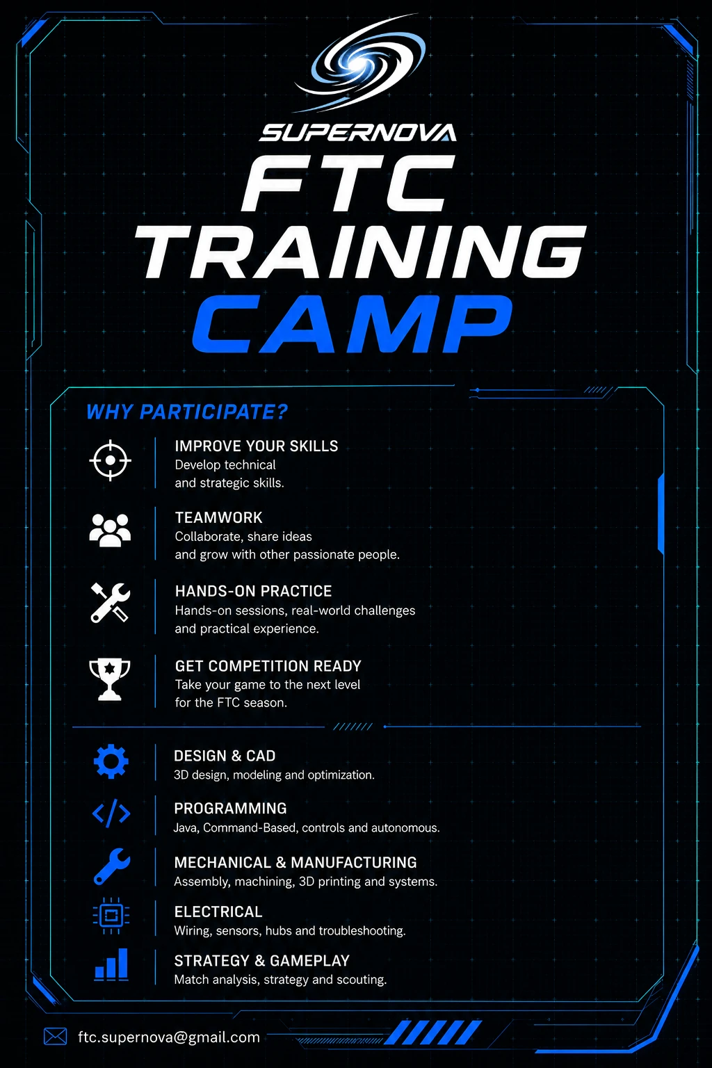 Affiche FTC Training Camp - Supernova
